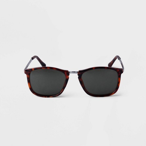 Men's Aviator Metal Sunglasses - Goodfellow & Co™ Black : Target