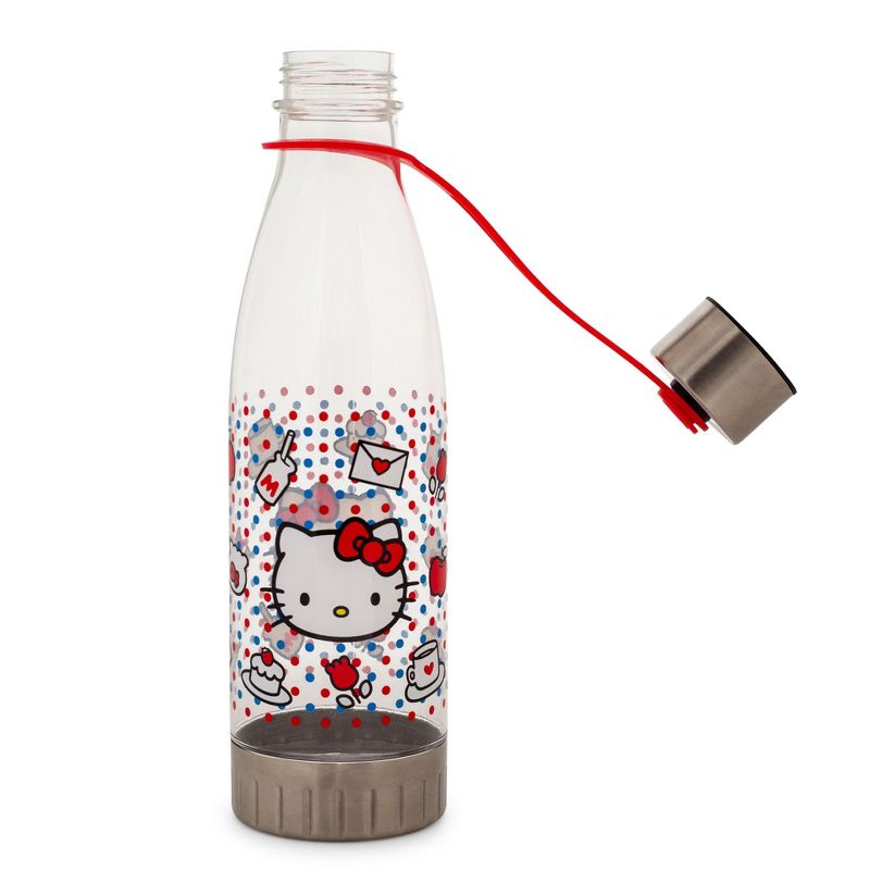Silver Buffalo Sanrio Hello Kitty Sweet Icons And Dots Water Bottle With Lid | Holds 20 Ounces, 3 of 7