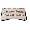 C&F Home 10" x 10" Advice From A Horse Embroidered Small Petite Throw Pillow - 3 of 4