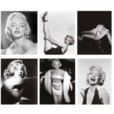 The Gifted Stationery 6 Pack Marilyn Monroe Poster Decor, 11x17 Inch Pictures