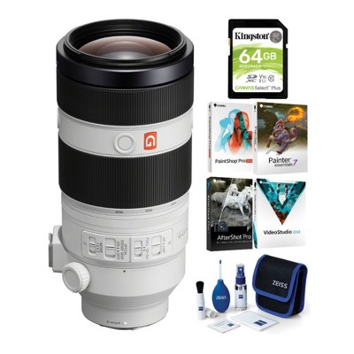 Sony Alpha FE 100-400mm f/4.5-5.6 GM Super Telephoto Zoom Lens Bundle