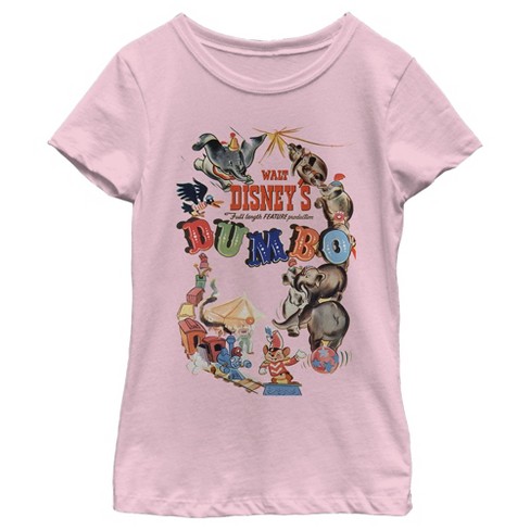 Girl s Dumbo Classic Theatrical Poster T shirt Target