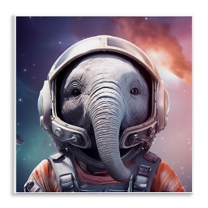 Stupell Industries Astronaut Elephant Portrait, 12" x 12" - 1 of 4