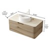 GDFStudio Winfough Modern Bathroom Vanity with Round Basin and Drawer - 3 of 4