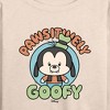 Women's - Disney - Pawsitively Goofy Lightweight French Terry Wide Neck Long Sleeve Shirt - 2 of 4