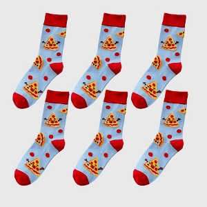 Anna-Kaci Women's 6-Pair Food-Themed Crew Socks - 1 of 3