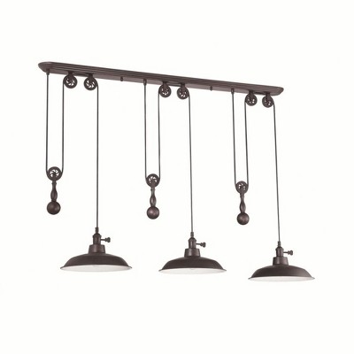 Craftmade Lighting Pulley 3 - Light Pendant in  Aged Bronze Brushed