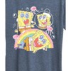 Women's - Spongebob Squarepants - Cute Face Rainbow Short Sleeve Graphic T-Shirt - 2 of 4