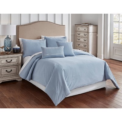 Riverbrook Home Queen Crosswoven Comforter & Sham Set Blue