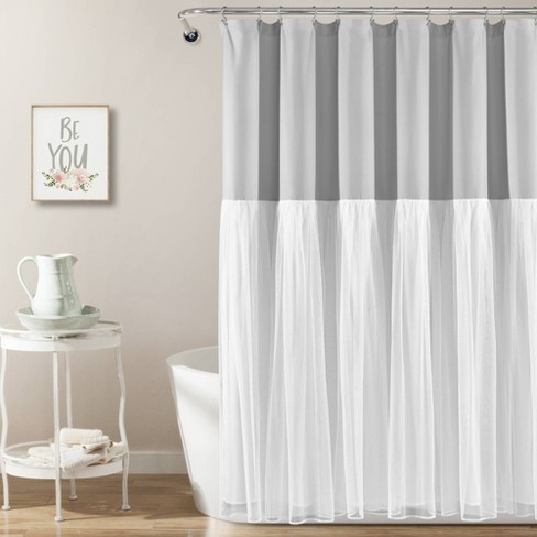 Drew Stripe Silver-Infused Antimicrobial Shower Curtain