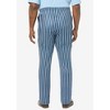 KingSize Men's Big & Tall Ultra-Soft Pajama Pants - 5XL, Navy Stripe - 3 of 4