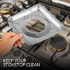 Maison Products Disposable Gas Burner Liners (50 Pack) Aluminum Foil Square Gas Stove Burner Covers - 8.5 Inch Gas Range Protector, Stove Top Covers - 3 of 4