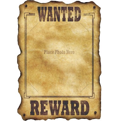 Beistle 17" x 12" Western Wanted Sign; 9/Pack 54330