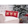 C&F Home 10" x 20" Reindeer Games Applique Christmas Holiday Small Petite Throw Pillow - 2 of 4
