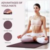 Gulches Yoga mat, 1/2 inch ultra-thick high-density practice mat with straps, suitable for all kinds of yoga practice, a variety of colors - 4 of 4