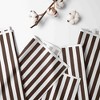 Bacati - Chocolate Wide Stripes 100 percent Cotton Universal Baby US Standard Crib or Toddler Bed Fitted Sheet - 3 of 4