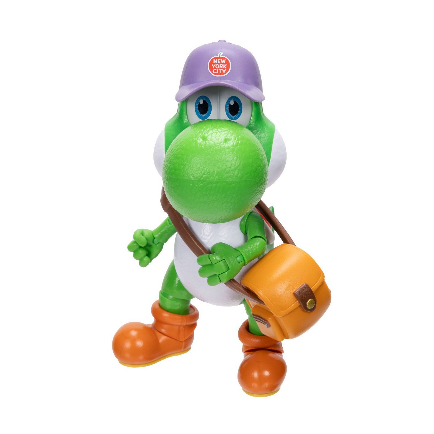 Детские фигурки Nintendo The Super Mario Galaxy Movie - 5” Figure Series – Yoshi Figure with Hat, Sunglasses, and Satchel Accessories — фото 4