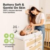 2pk Isla Changing Pad Covers for Girl, Boy, Soft Contoured Diaper Changing Table Pad Cover Sheets Neutral - 3 of 4