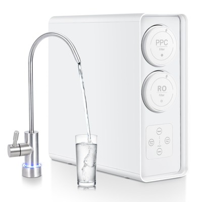 Countertop Reverse Osmosis Water Filter, 5-Stage RO Water Filtration System with Portable Pitcher