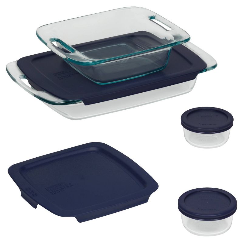 Pyrex Easy Grab 8pc Glass Bake and Store Set, 1 of 10