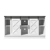 Vynxaria Farmhouse TV Stand with Storage, 58" Entertainment Center, Wooden Media Console with Sliding Barn Door - 3 of 4