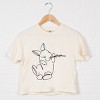 Simply Sage Market Hand Drawn Bunny Boxy Crop Top - 3 of 4