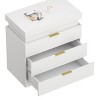 INFURNIC Nightstands Modern End Side Table with Sliding Top Drawer easy to assemble for Bedroom or Living Room, White, 28.8"*17"*30.5" - 2 of 4