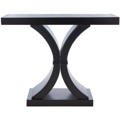 Dryden 40" Black Wood Console Table with Storage