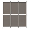 VidaXL 3-Panel Room Divider Anthracite 59.1 in.x86.6 in. Fabric - 3 of 4