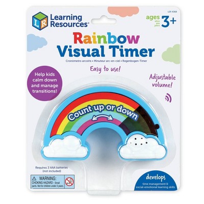 Multicolor Rainbow Visual Timer for Kids with Adjustable Volume