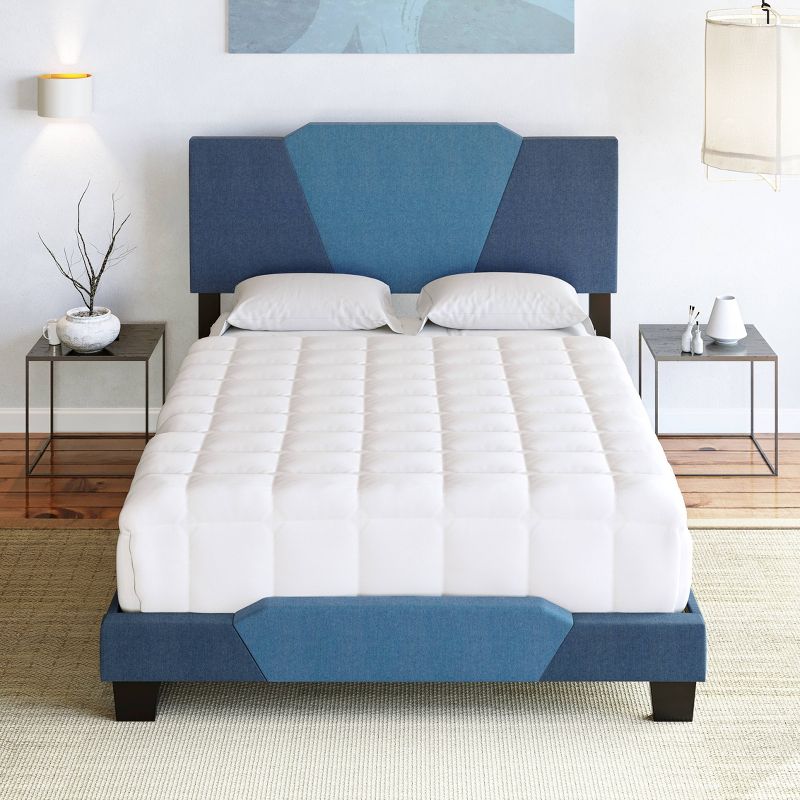 Sydney Two-Tone Linen Upholstered Platform Bed - Eco Dream, 6 of 10