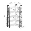 Yukimo 73"H Corner Bookshelf, Modern Large Open Shelf Bookcase, Display Shelving Storage Rack for Bedroom Living Room Home Office, White - 3 of 4