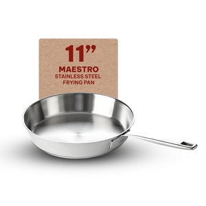 Alva Cookware Maestro Stainless Steel Frying Pan Skillet, Non Toxic Cookware, Omelette Pan, Kitchen Cookware for Home & Outdoor Cooking - 1 of 4