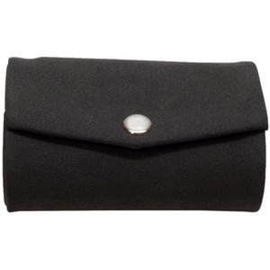 Speert Suede Mirror Double Lipstick Holder Pouch Snap Closure Grey or Tan Brown - 1 of 4