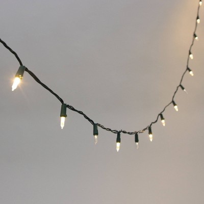 Philips 70ct LED Shimmer Create Motion Twinkle Effect Mini String Lights Warm White with Green Wire