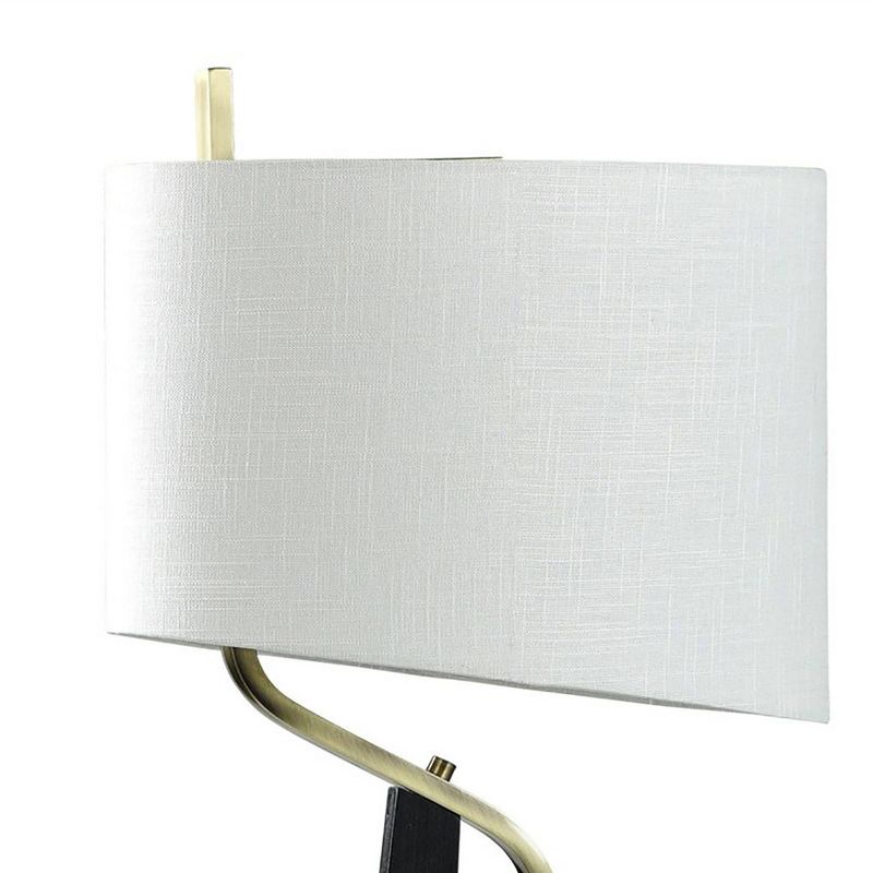 Domino Abstract Mid-Century Modern Slanted Design Table Lamp - StyleCraft, 4 of 7