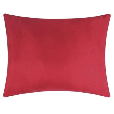 Riviera Red Velvet Quilted Standard Pillow Sham