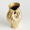 Plum & Post Rosalie Vase Small - Gold Aluminum Decorative Accent - 2 of 4
