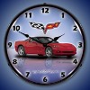 Collectable Sign & Clock | C6 Corvette Crystal Red LED Wall Clock Retro/Vintage, Lighted - image 2 of 4