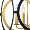 Crystorama Lighting Odelle 4 - Light Chandelier in  Matte Black/Antique Gold - 3 of 4