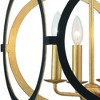 Crystorama Lighting Odelle 4 - Light Chandelier in  Matte Black/Antique Gold - image 3 of 4