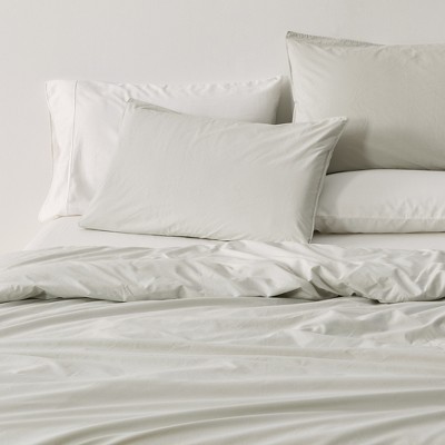 100% Pima Cotton Percale Pillow Sham Set by Verlee