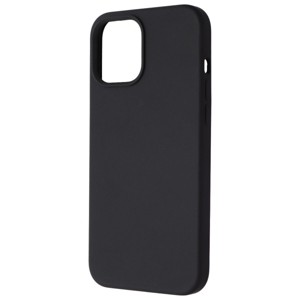 AQA Rigid Silicone Case for Apple iPhone 12 Pro Max - Matte Black - 1 of 1