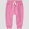 Carter's Just One You® Baby Girls' 4pc Floral Top & Jogger Set - Pink/Purple - 2 of 4