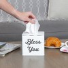 AuldHome Design Square Tissue Box Cover; Modern Farmhouse Enamelware Tissue Holder - 4 of 4