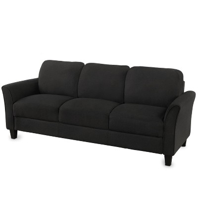 NicBex 76 Inch Morden Linen 3-Seater Sofa Couch with Wood Legs for Living Room,Office,Apartment