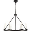 Elegant Lighting Maine 6 light Black chandelier - 3 of 4