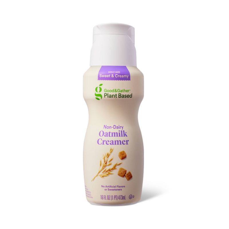 Plant Based Sweet and Creamy Non-Dairy Oatmilk Creamer - 1pt - Good &#38; Gather&#8482;, 1 of 7