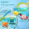 Bathtub Toy Set with Floating Molds, Stacking Cups and Magnetic Fishing Game for Toddlers - 3 of 4