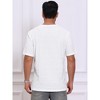 INSPIRE CHIC Men's Short Sleeve Crew Neck Summer Casual Jacquard Knitted T-Shirts - 3 of 4